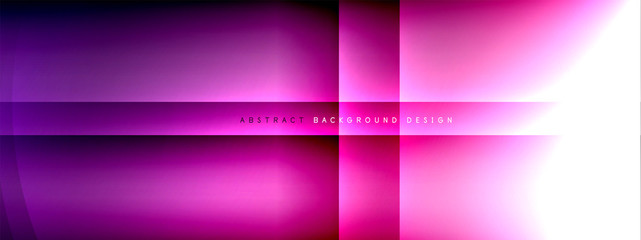 Fototapeta premium Vector abstract background - circle and cross on fluid gradient with shadows and light effects. Techno or business shiny design templates for text