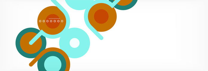 Circles and lines abstract background for covers, banners, flyers and posters and other templates