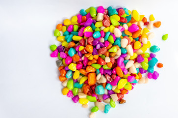 Fototapeta na wymiar Tiny colorful stones