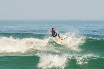 surfer in action in the waves