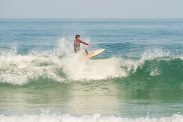 surfer in action in the waves