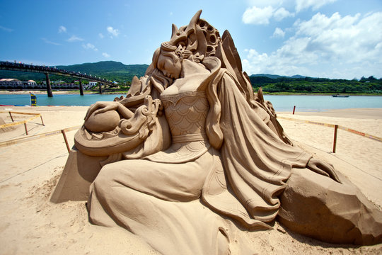 Fairy Maiden Sand Sculpture