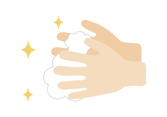 Vector Illustration Of Washing Hands