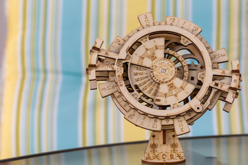 Details of a nice wooden perpetual calendar: September-2020