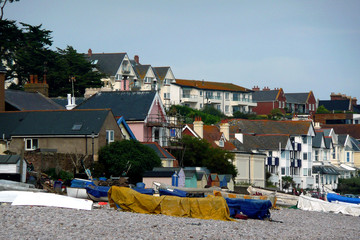 Budleigh Salterton on the South coast of Devon by the English Channel England United Kingdom