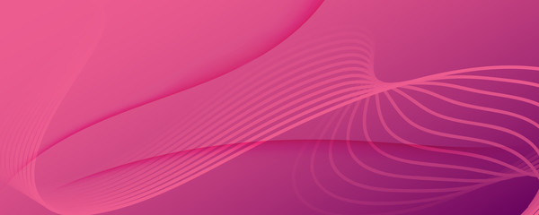 Color Flow Wave. Pink Futuristic Background. 3d 