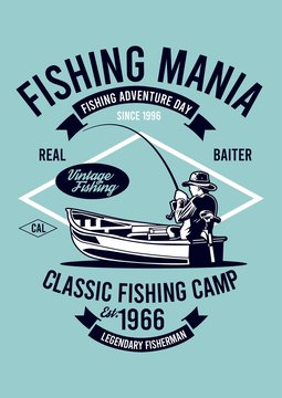 classic fishing camp with boat in the lake