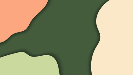 flat lay wave multicolor abstract background vector illustration best for background, poster and banner design