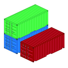 Containers for transporting items in transport.