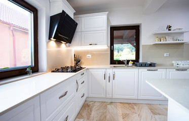  Interior of a rich house kitchen.