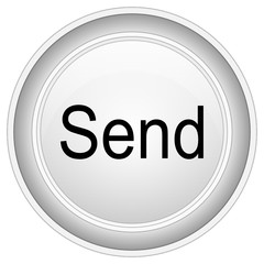 Send Button on white background - illustration