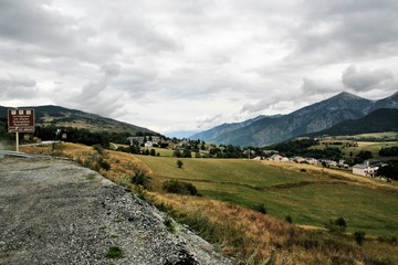 A view of the Pyrenees from the French side