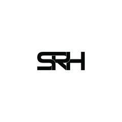 srh letter original monogram logo design