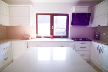  Interior of a rich house kitchen.