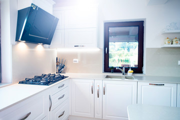  Interior of a rich house kitchen.