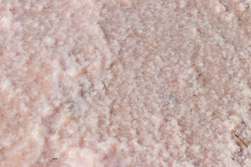 Natural salt crystal texture, macro, close-up. Salty lake shore background