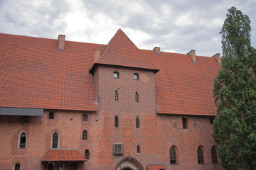 Ch&acirc;teau gothique de Malbork (Pologne), construit par l'ordre teutonique