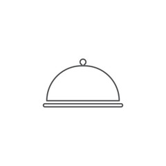 Tray icon. Restaurant symbol modern, simple, vector, icon for website design, mobile app, ui. Vector Illustration