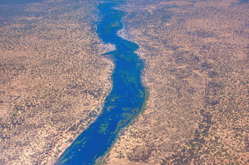 aerial Botswana