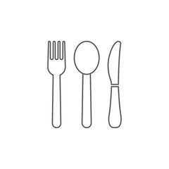 Fork, spoon and knife icon. Restaurant symbol modern, simple, vector, icon for website design, mobile app, ui. Vector Illustration