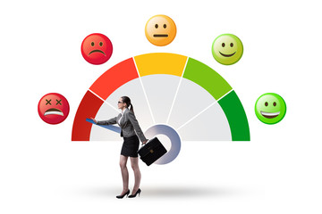 Concept of customer satisfaction with meter