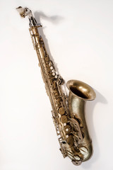 saxophone on white