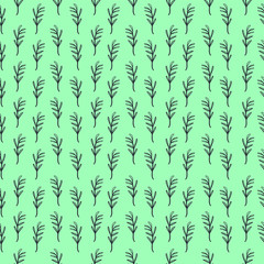 Illustration of a leaf pattern. Floral organic background. Hand-drawn sheet texture.