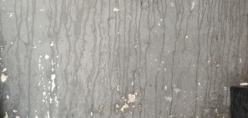 Rainwater flowing grey damaged walls_background