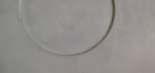 Graphic material, gray wall, background, large circular parts