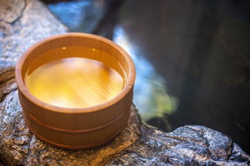 日本の温泉　和風イメージ