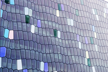 Modern building abstract background. Facade of modern office building