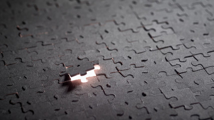 The last piece of the puzzle, the concept for completing the final piece of the puzzle.