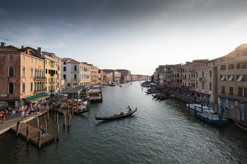Fototapeta premium Venice is a city on an island in the Adriatic Sea, in the Venetian lagoon. A city with many canals and bridges with the main Grand Canal and the largest St. Mark's Square