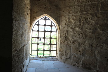 Window inside Citadel of Qaitbay, Egypt.
