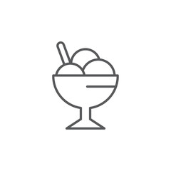 Ice cream icon. Dessert symbol modern, simple, vector, icon for website design, mobile app, ui. Vector Illustration