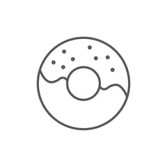 Donut icon. Dessert symbol modern, simple, vector, icon for website design, mobile app, ui. Vector Illustration