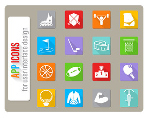 sport icon set