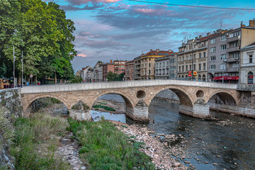 Latin Bridge is the oldest preserved bridge in Sarajevo