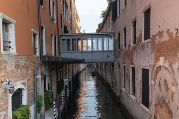 Venice is a city on an island in the Adriatic Sea, in the Venetian lagoon. A city with many canals and bridges with the main Grand Canal and the largest St. Mark's Square