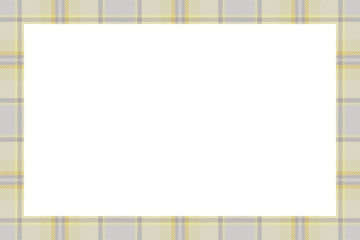 Vintage frame vector. Scottish border pattern retro style. Tartan plaid ornament.