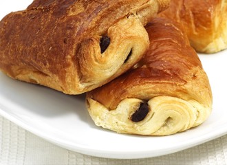 Plate with Pain au Chocolat