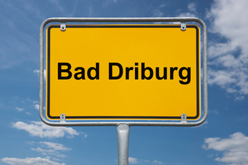 Ortstafel Bad Driburg