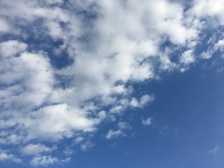 blue sky with clouds