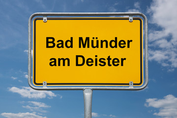 Ortstafel Bad Münder am Deister