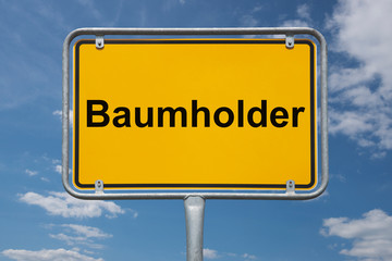 Ortstafel Baumholder