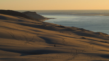 Belle perspective observée depuis le sommet de la Dune du Pilat