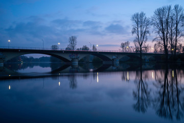 bridge at night