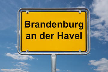 Ortstafel Brandenburg an der Havel