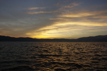 湖の夕焼け K3BP7309