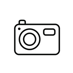 Pocket camera icon on white background